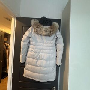 Canada Goose Special Edition-Women's Gray Fur-Trimmed Coat